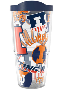 Illinois Fighting Illini 24oz All Over Wrap Tumbler - Orange