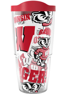 Wisconsin Badgers 24oz All Over Wrap Tumbler - Gold