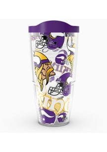 Minnesota Vikings 24oz All Over Wrap Tumbler - Purple