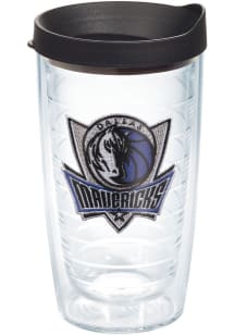 Dallas Mavericks 16 oz Lid Clear Tumbler - Black