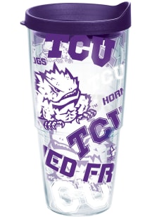 TCU Horned Frogs All Over Logo 24oz Tumbler - Purple