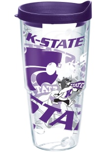 K-State Wildcats All Over Logo 24oz Tumbler - Purple