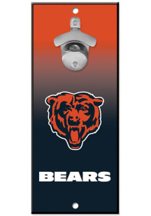 Chicago Bears Ombre 5x11 Wood Sign Sign - Orange
