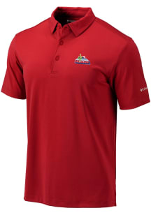 Columbia Arizona Wildcats Mens Red Vault Heat Seal Omni Wick Drive Short Sleeve Fashion Polo
