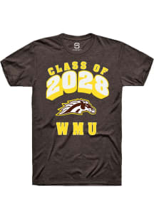 Summit Sportswear Western Michigan Broncos Brown Class of 2028 Short Sleeve T Shirt