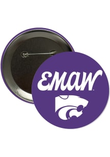 K-State Wildcats 3" EMAW Button - Purple