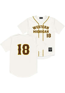 Lennox Peacock  Western Michigan Broncos Mens White NIL Baseball Jersey