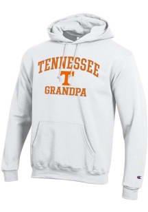 Champion Tennessee Volunteers Mens White Grandpa Powerblend Long Sleeve Hoodie