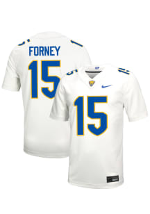 Tony Forney  Nike Pitt Panthers White NIL Name And Number Football Jersey