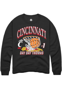 Day Day Thomas Cincinnati Bearcats Mens Black NIL Name Number Net Player Crew