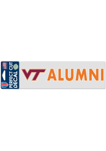 Virginia Tech Hokies 3x10 Alumni Auto Decal - Maroon
