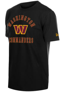 New Era Washington Commanders Black Sideline Short Sleeve T Shirt