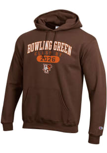 Champion Bowling Green Falcons Mens Brown Pill Class of 2026 Powerblend Long Sleeve Hoodie