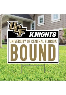 UCF Knights School Bound Yard Sign - White