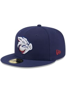 New Era Lehigh Valley Ironpigs Mens Navy Blue 2026 MiLB AC 59FIFTY Fitted Hat