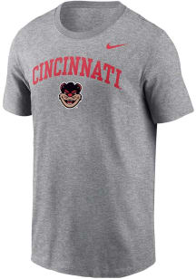 Nike Cincinnati Bearcats Grey Arch Name Mascot Short Sleeve T Shirt
