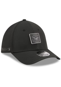 New Era Philadelphia Eagles Mens Black 2026 NFL Training Camp 39THIRTY Flex Hat