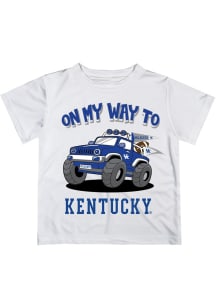 Vive La Fete Kentucky Wildcats Infant On My Way Short Sleeve T-Shirt White
