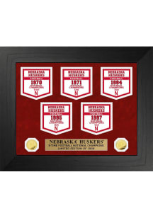 Nebraska Cornhuskers National Champions Deluxe Banner Collection Plaque