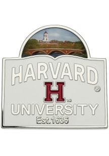Harvard Crimson Bridge Book Magnet
