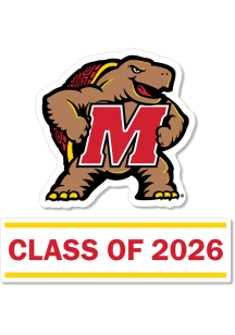 Maryland Terrapins 3 Inch Class of 2026 Auto Decal - Red
