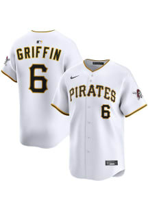 Konnor Griffin Nike Pittsburgh Pirates Mens White Home Limited Baseball Jersey