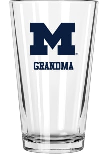 Michigan Wolverines Grandma 16 oz Pint Glass - White