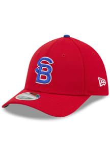 New Era South Bend Cubs Mens Red 2026 MiLB Player Replica 39THIRTY M Crown Flex Hat