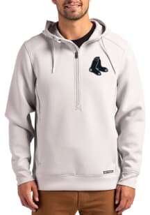 Cutter and Buck Boston Red Sox Mens Grey Roam Mono Hood