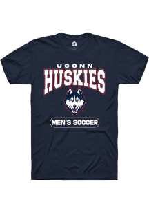 Summit Sportswear UConn Huskies Navy Blue Men's Soccer Short Sleeve T Shirt