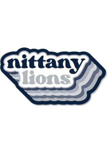 Penn State Nittany Lions 3.5" Bubble Cloud Rugged Stickers - Navy Blue