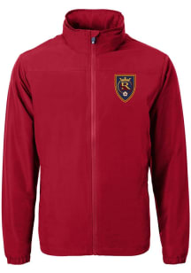 Cutter and Buck Real Salt Lake Mens Red Charter Eco Light Weight Jacket