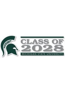 Michigan State Spartans 6x2 Class of 2028 Auto Decal - Green