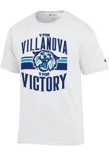 Champion Villanova Wildcats White Fan Tee Short Sleeve T Shirt