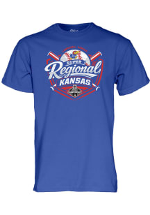 Blue 84 Kansas Jayhawks Blue 2026 Super Regional Short Sleeve T Shirt
