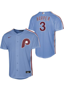 Bryce Harper  Nike Philadelphia Phillies Youth Light Blue Alt 1 Baseline Jersey