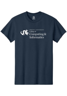 Summit Sportswear Drexel Dragons Navy Blue College of Computing and Informatics Short Sleeve T Shi..