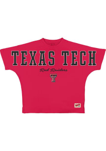 Pressbox Texas Tech Red Raiders Womens Red Flannigan Short Sleeve T-Shirt