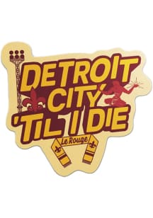 Detroit City FC Til I Die Stickers - Yellow