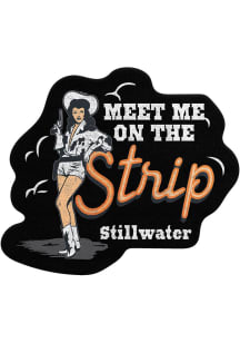 Stillwater Meet Me On The Strip Stickers - Black