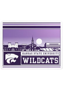 K-State Wildcats Campus Stickers - Purple