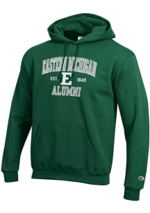 Champion Eastern Michigan Eagles Mens Green Est Date Alumni Powerblend Long Sleeve Hoodie