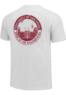 Arkansas Razorbacks White Comfort Colors Short Sleeve T Shirt