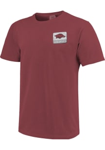 Arkansas Razorbacks Crimson Comfort Colors Edition Short Sleeve T Shirt