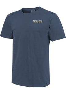 Notre Dame Fighting Irish Navy Blue Comfort Colors Graphic Short Sleeve T Shirt