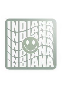 Indiana Happy Face Stickers - Green