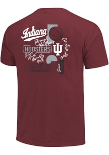 Indiana Hoosiers Womens Crimson Through the Years Short Sleeve T-Shirt