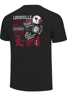 Louisville Cardinals Womens Black Through the Years Short Sleeve T-Shirt