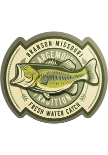 Branson FISHING BADGE Stickers - Green