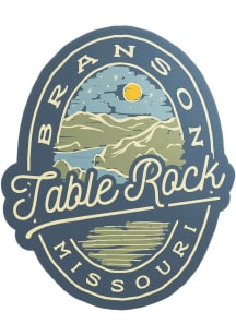 Branson CAMP ON OVAL Stickers - Blue